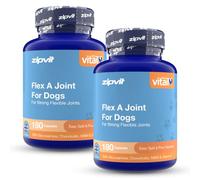 Zipvit Flex A Joint Dog Joint Supplements, Glucosamine for Dogs with Chondroitin, MSM & Vitamin C | Hip & Joint Support for Active & Aging Dogs, 180 Split & Pour Capsules (Pack of 2)