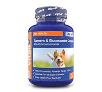 Zipvit Glucosamine and Chondroitin with Turmeric, Rosehip, Ginger and Zinc, Joint Supplement for Dogs, Supports Mobility and Joints, Easy Split Capsules for All Breeds