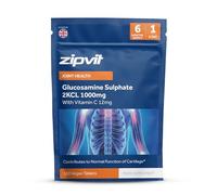 Zipvit Glucosamine Sulphate 2KCl 1000mg with Vitamin C, 180 Vegan Tablets, Supports Bones, Cartilage & Collagen, Joint Health Supplement, 6 Month Supply, Eco Friendly Pouch