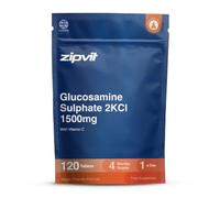 Zipvit Glucosamine Sulphate 2KCl 1500mg with Vitamin C, High Strength Joint Supplement, Supports Cartilage, Joints and Bones, Shellfish Free, 120 Vegan Tablets, 4 Month Supply, Eco Friendly Pouch