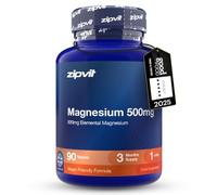 Zipvit Magnesium 500mg - 90 Tablets - 3 Months Supply - Vegan