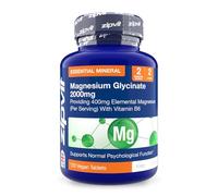 Zipvit Magnesium Glycinate 2000mg with 400mg Elemental, Plus Vitamin B6, 120 Vegan Tablets, High Strength Magnesium Supplements