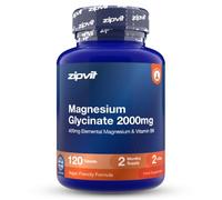 Zipvit Magnesium Glycinate 2000mg with Vitamin B6, 120 Tablets - Vegan