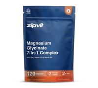 Zipvit Magnesium Glycinate 7 in 1 Complex 1800mg - 120 Capsules - Vegan | 388mg Elemental Magnesium - Easily Absorbed Magnesium Bisglycinate - 4 Active Magnesium Forms with Vitamin D3, B6 & Zinc