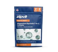 Zipvit Magnesium Glycinate 7-in-1 Complex, 1800mg with 388mg Elemental, High Absorption with Bisglycinate, Malate, Citrate, Oxide, Plus Vitamin D3, B6 & Zinc, 120 Capsules, Vegan Magnesium Supplements
