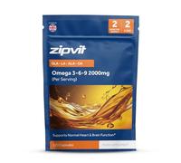 Zipvit Omega 3 6 9 Capsules 2000mg, 120 Cold Pressed Softgel Capsules, Supports Maintenance of Normal Blood Cholesterol, Eco Friendly Pouch