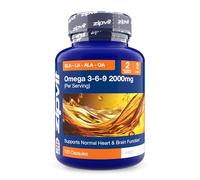 Zipvit Omega 3 6 9 Capsules 2000mg, 120 Cold Pressed Softgel Capsules, Supports Maintenance of Normal Blood Cholesterol