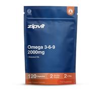 Zipvit Omega 3 6 9 Capsules 2000mg - 120 Softgels - Cold Pressed | Contains GLA, LA, ALA & OA - Alternative to Fish Oil - Supports Maintenance of Normal Blood Cholesterol - 2 Months Supply