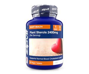 Zipvit Plant Sterols High Strength 2400mg, 90 Vegan Tablets, Supports Maintenance of Normal Blood Cholesterol, Vegan and Vegetarian Friendly