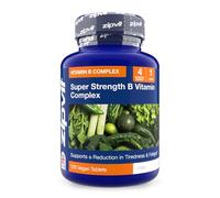 Zipvit Super Strength Vitamin B Complex - All 8 B' Vitamin for Energy, Focus & Mental Performance, 120 Vegan Tablets, 4 Month Supply.