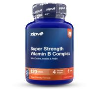 Zipvit Vitamin B Complex High Strength - 8 B Vitamins - 4 Months Supply | With Added Inositol & Choline - Supports Mental Performance, Energy & Immunity - 3rd Party Tested - Vegan