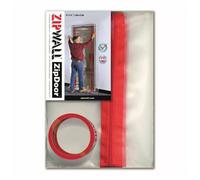 Zipwall Heavy Duty Reusable Plastic Dust Barrier Guard Zip Door Protection Kit