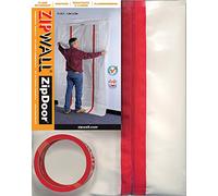 ZIPWALL ZDC-PK6 ZipDoor Commercial Door Kit for Dust Containment, Clear, 6 Pack