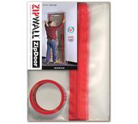 ZipWall ZDS-PK6 ZipDoor Standard Door Kit for Dust Containment, Black, 6 Pack
