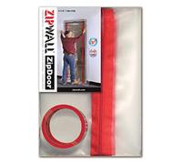ZIPWALL ZipDoor ZDS Standard Dust Barrier Zipper Door Kit, Red, 3' X 7'
