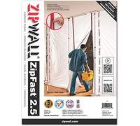 ZipWall ZipFast Reusable Barrier 2.5'/76-cm Panel for Dust Barriers, ZF2