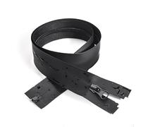 ZIPZSY #5 Black Nylon Zipper, Waterproof Zip Fasteners for Sewing in Various Sizes, Bags, Outdoor Sports Jacket, Clothing Making (Separable Zipper, 55cm)