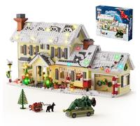 ZIQILIGHTING Christmas Holiday House Building Kit, Upgrade Christmas Snow Village Playset Toy, Festive Decor Display Gift for Collectors Teens and Adults(1484 PCS)