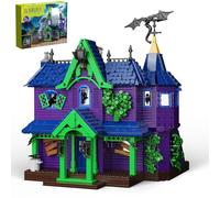 ZIQILIGHTING Haunted House Building Toy - Collectable Mystery Horror Mansion Playset, Idea for Kids Aged 8+ Cartoon Fans (1461PCS)