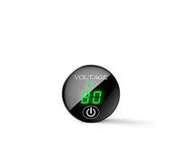 ZIRAN Car Motorcycle DC 5V-48V LED Panel Digital Voltage Meter Battery Capacity Display Voltmeter with Touch ON OFF Switch