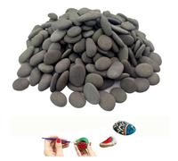 Ziranee Natural Smooth Flat Pebles for Painting,50 Pieces 1-3cm River Rocks for DIY Crafts and Rock Painting Kit,Decorative Stones for Garden, Aquarium Gravel and Creative Pebble Art Projects