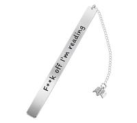 Ziranee Spicy Bookmark Gift for Women,Funny Bookmarks for Book Lovers Metal Stainless Steel Engraved Bookmark for Teacher Librarian Reader Bookworms Book Marker with with Ruler Gift for Him Her