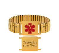Zircobic DIY Medical Info Bracelet | Waterproof Emergency ID Jewelry for Daily Safety and Outdoor Activities | Essential for Emergencies, Comfortable Hypoallergenic Design