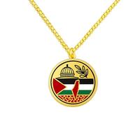 Zircobic | Liberation themed necklace | Stainless steel ethnic pendant | Olive branch engraved | Cultural unity jewelry | Perfect for everyday styling and heritage pride