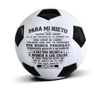 Zircobic Size 5 Inspirational Soccer Ball - PU Leather Football with I Love You Message, Durable Outdoor Training Ball, Birthday for Grandson or Family
