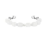 Zircobic Stylish White Jade DIY Half-Finished Beaded Bracelet - Adjustable Replaceable Bead Design, Lightweight & Comfortable, Suitable for Men and Women, Daily Wear, Travel, Sports & Outdoor