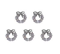 Zircon Heart/ 3D Alloy Art Rhinestones Diamonds,Sparkling Jewelry Crystal for Women Girl