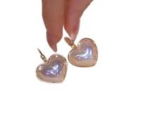 Zircon Inlaid -color Heart Long Tassel Earrings Jewelry For Women Birthday