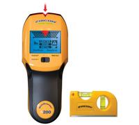 Zircon MultiScanner A200 With Bonus Mini Pocket Level - Electronic Wall Scanner Stud Finder & Metal Detector with Live AC Wire Detection, SpotLite Pointer, ACT Auto-Correcting Technology