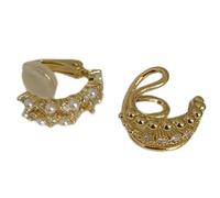Zircon Pearl Ear Cuff No Piercing Elegant Jewelry Vintage Inspired Clip On Versatile Daily Accessory Gift for Her