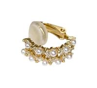 Zircon Pearl Ear Cuff No Piercing Elegant Jewelry Vintage Inspired Clip On Versatile Daily Accessory Gift for Her