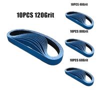 Zirconia Sanding Belts Set for Metal Fabrication Wood Processing Leather Working and Industrial Preparation Tasks (10PCS 120Grit)