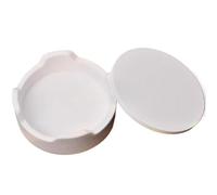 Zirconia Sintering Tray Plate - Round Sintered Discs Crucible Cover Kit for High-Temperature Applications,1pcs(75x35mm without Lid)