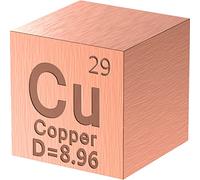 Zirconium Cube, Copper Element Cu Density Cube, Metalelement Collection Periodic Table, Experiment Material DIY(25.4Mm/1Inch)
