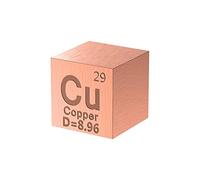 Zirconium Cube, Copper Element Cu Density Cube, Metalelement Collection Periodic Table, Experiment Material DIY(10Mm/0.39 inch)