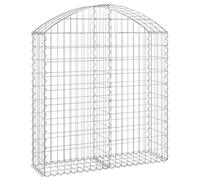ZIRLANLV Galvanised Iron Gabion Basket,Connecting Hooks (100 x 30 x 100/120 cm)