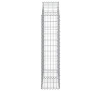 ZIRLANLV Galvanised Iron Gabion Basket,Connecting Hooks (100 x 30 x 120/140 cm)