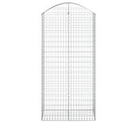 ZIRLANLV Galvanised Iron Gabion Basket,Connecting Hooks (100 x 50 x 200/220 cm)