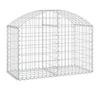 ZIRLANLV Galvanised Iron Gabion Basket,Connecting Hooks (100 x 50 x 60/80 cm)