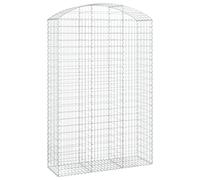 ZIRLANLV Galvanised Iron Gabion Basket,Connecting Hooks (150 x 50 x 220/240 cm)
