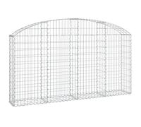 ZIRLANLV Galvanised Iron Gabion Basket,Connecting Hooks (200 x 30 x 100/120 cm)