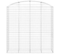 ZIRLANLV Galvanised Iron Gabion Basket,Connecting Hooks (200 x 50 x 200/220 cm)