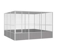 ZIRLANLV Heavy-Duty Metal Bird Cage, Walk-in Aviary with Lockable Door & Multi-level Wire Mesh, Spacious House for Parrots, Finches & Backyard (302.5 x 324.5 x 211. cm)