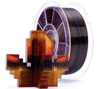 ZIRO Fast Gradient Twinkling PLA, Multicolor PLA Filament 1.75mm 1kg, Transluent 3D Printing Filament, Dimensional Accuracy +/-0.03mm, Fit Most 3D Printers, Amber