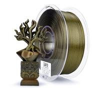 ZIRO Glitter Multicolor PLA Filament 1.75mm, Slow Color Changing Rainbow 3D Printer Filament 1kg, Dimensional Accuracy +/-0.03mm, Fit Most FDM 3D Printer, Brass Sparkle