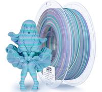 ZIRO Matte Stripes Multicolor Filament PLA 1.75mm, Fast Color Change Matte PLA Stripes Series 1kg, Multicolor Rainbow Matte Rotated 3D Printer Filament, Mermaid Stripes